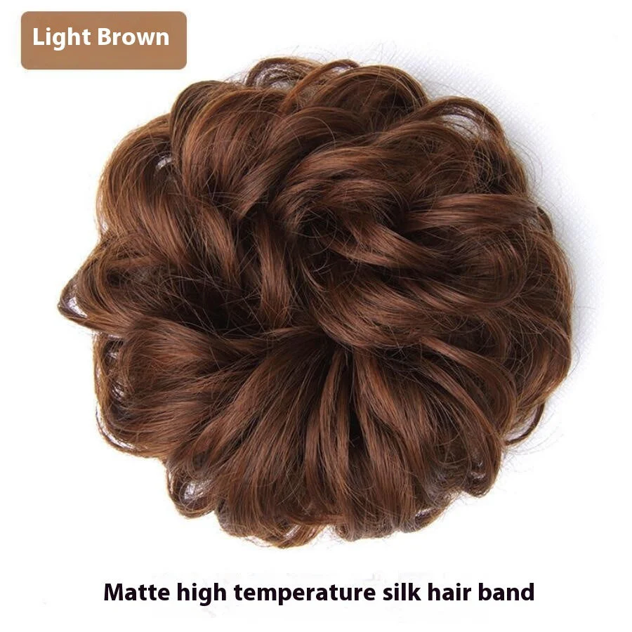 Wig Hair Band Bun Hair Band Fluffy Matte Simulation - Image 7