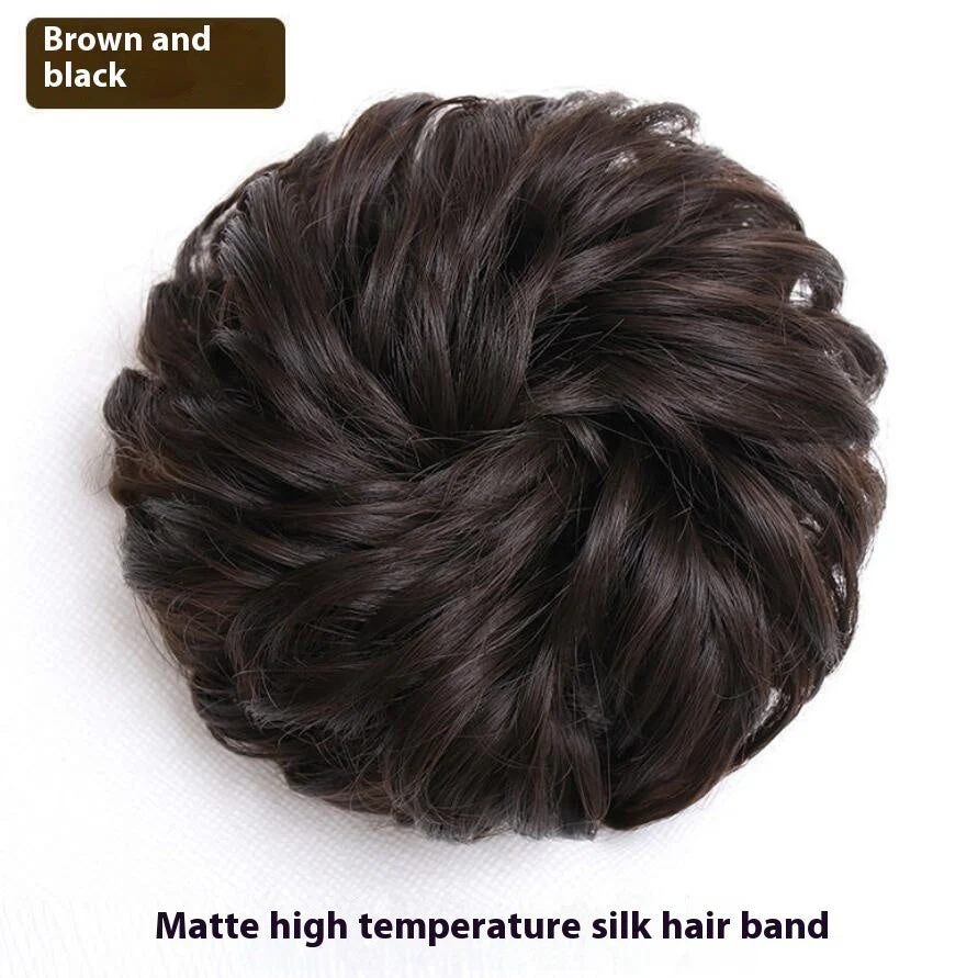 Wig Hair Band Bun Hair Band Fluffy Matte Simulation - Image 9