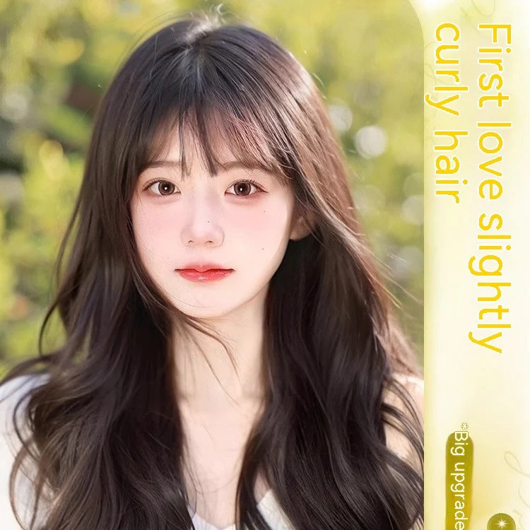 Wig Long Hair Full-head Wig-style Curly Hair Seamless Wig Sheath