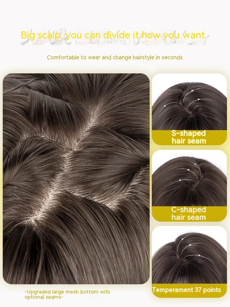 Wig Long Hair Full-head Wig-style Curly Hair Seamless Wig Sheath - Image 4