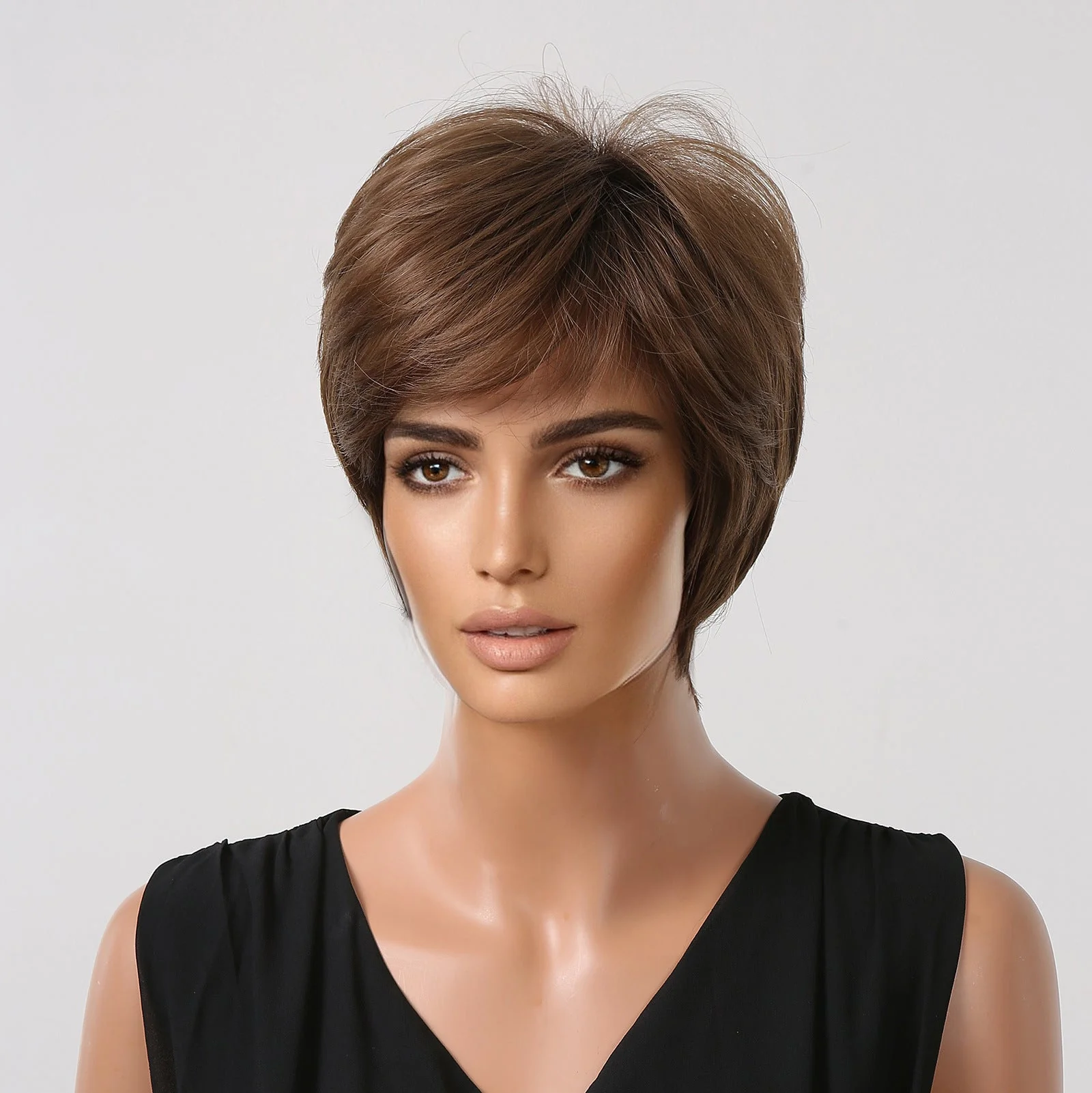 Wig Short Hair Natural Full-head Wig Style - Image 7