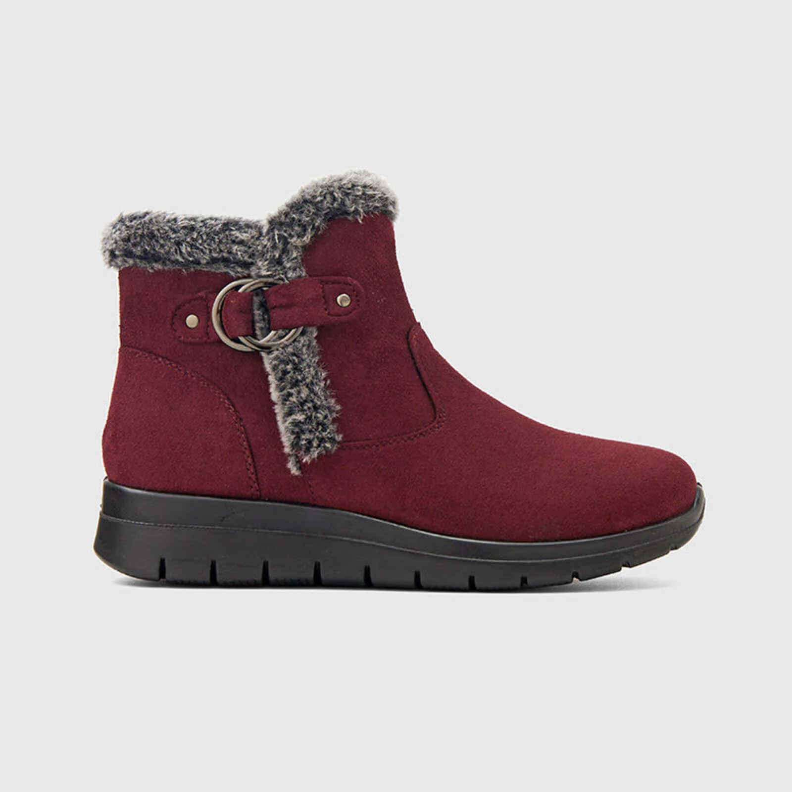Super Soft Fur Lining Stitching Ankle Snow Boots - Image 20