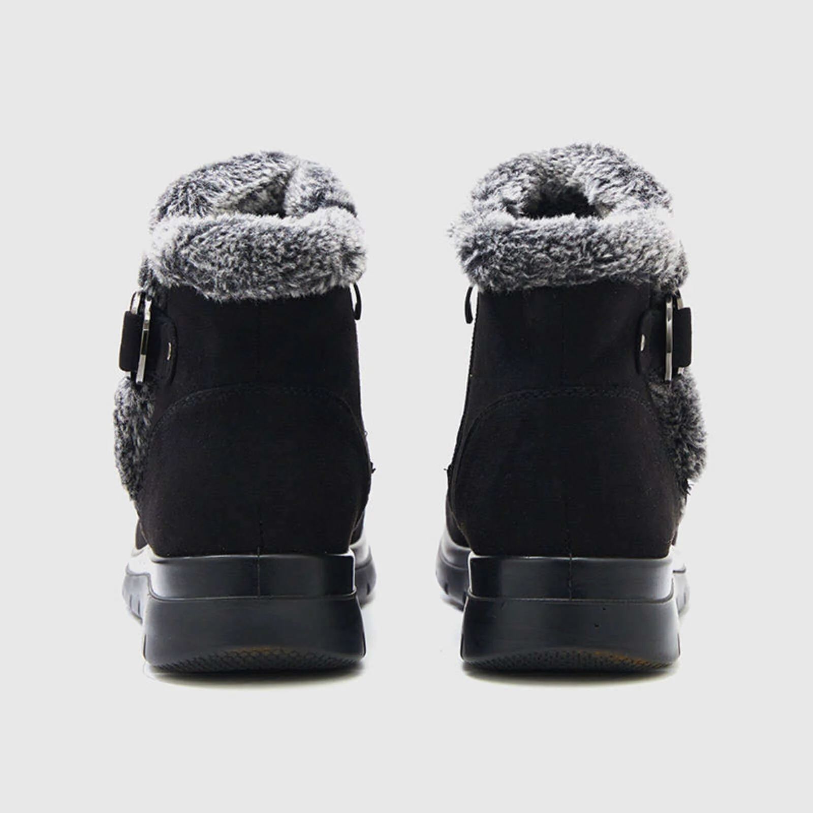Super Soft Fur Lining Stitching Ankle Snow Boots - Image 40