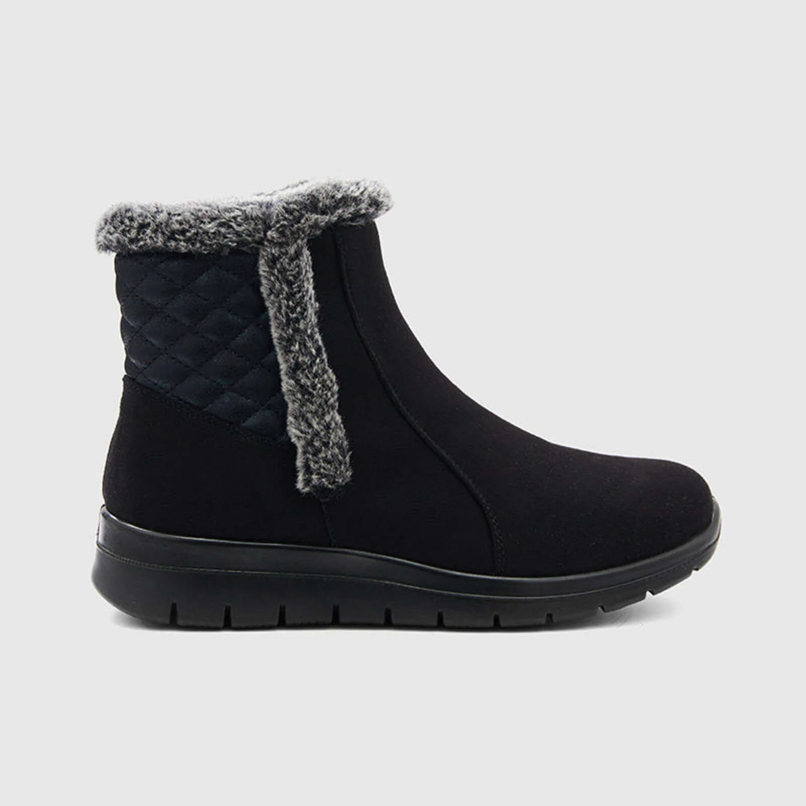 Super Soft Fur Lining Stitching Ankle Snow Boots - Image 55