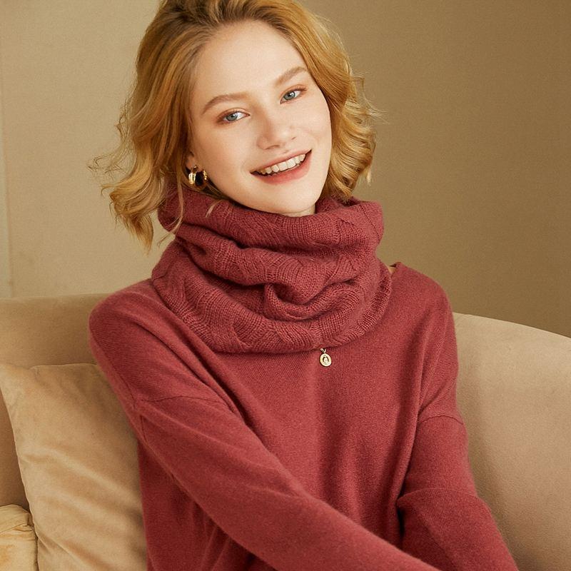 Winter Cashmere Ring Scarf