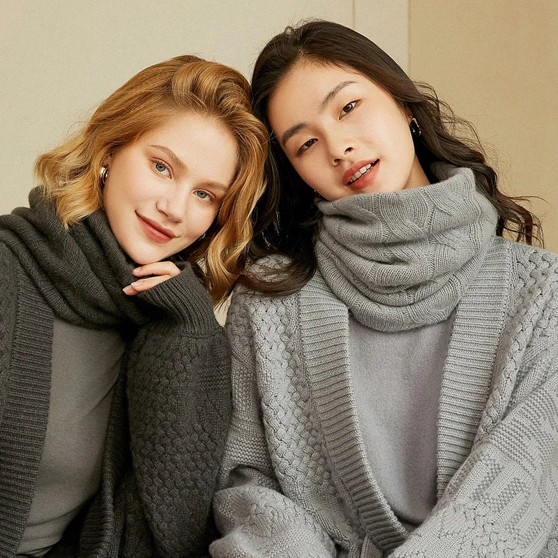 Winter Cashmere Ring Scarf - Image 9