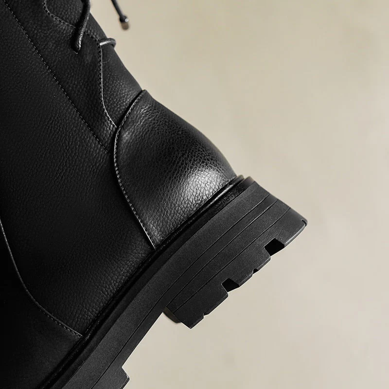 Winter Leather Ankle Boots - Image 7