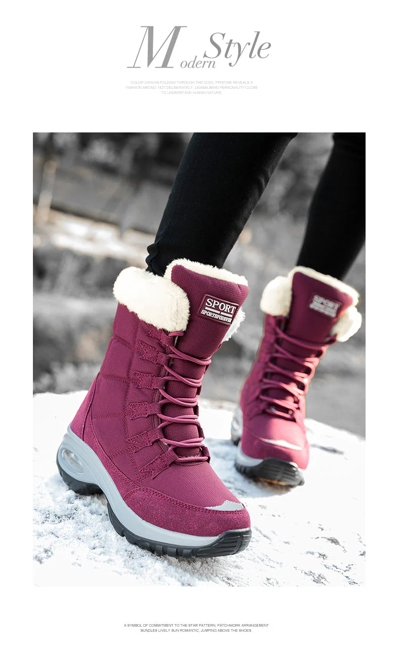 Winter Mid-Calf Snow Boots - Image 16