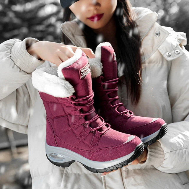 Winter Mid-Calf Snow Boots - Image 19