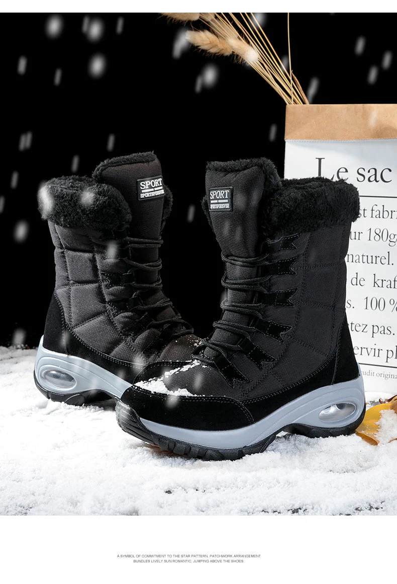 Winter Mid-Calf Snow Boots - Image 9