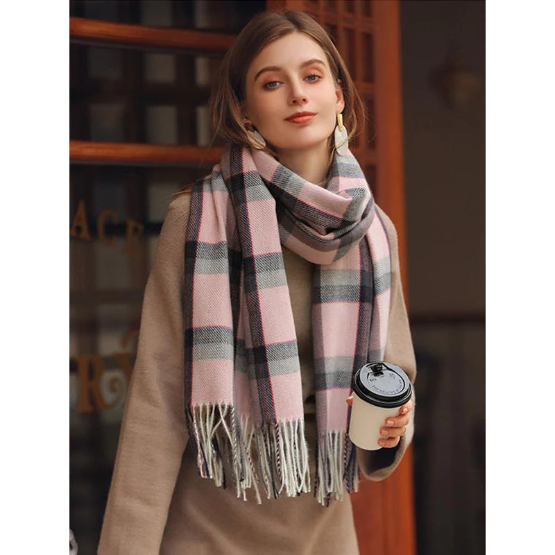 Winter Preppy Plaid Scarf - Image 12