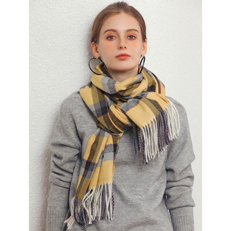 Winter Preppy Plaid Scarf - Image 15