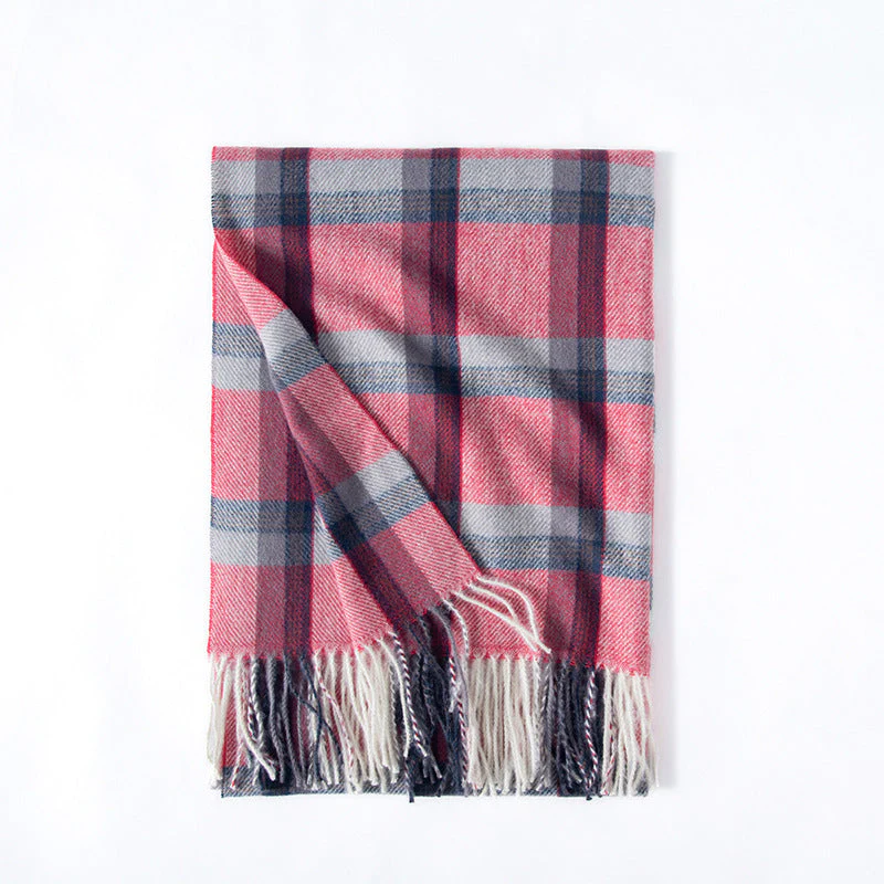 Winter Preppy Plaid Scarf - Image 3