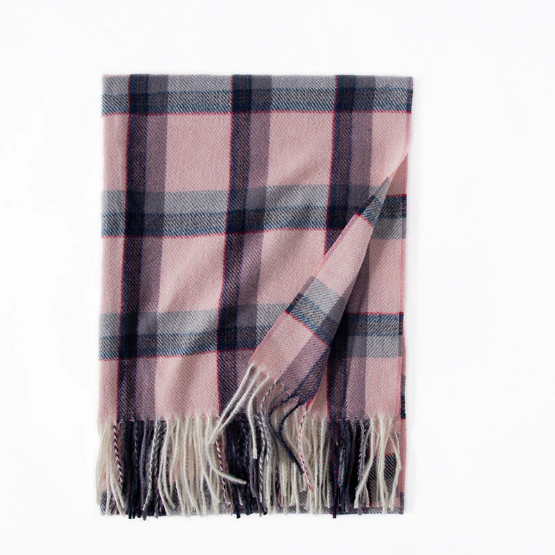 Winter Preppy Plaid Scarf - Image 5
