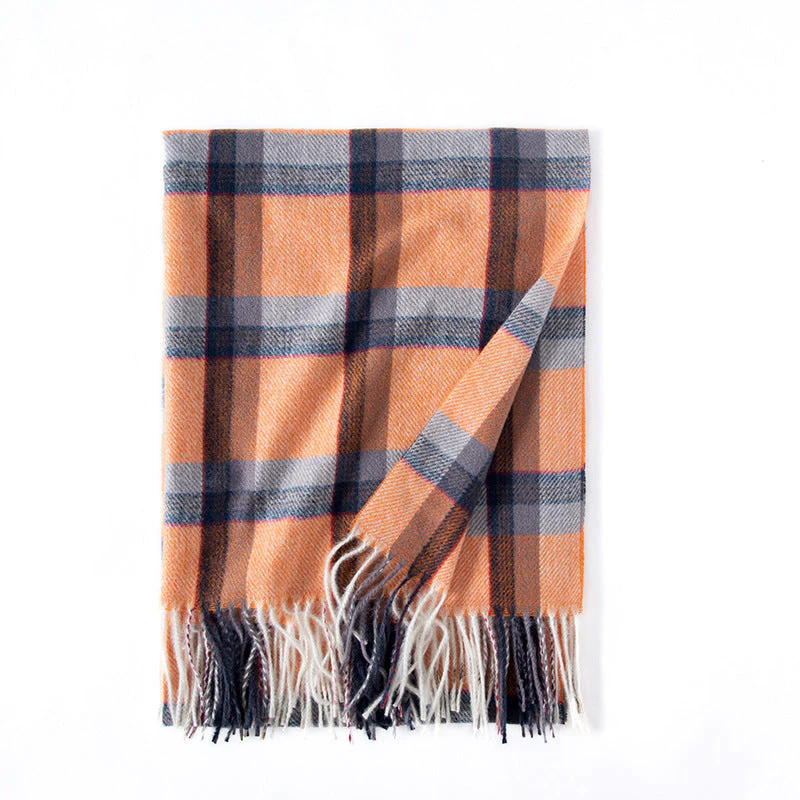 Winter Preppy Plaid Scarf - Image 6