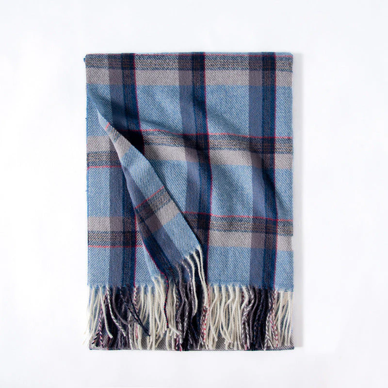 Winter Preppy Plaid Scarf - Image 9