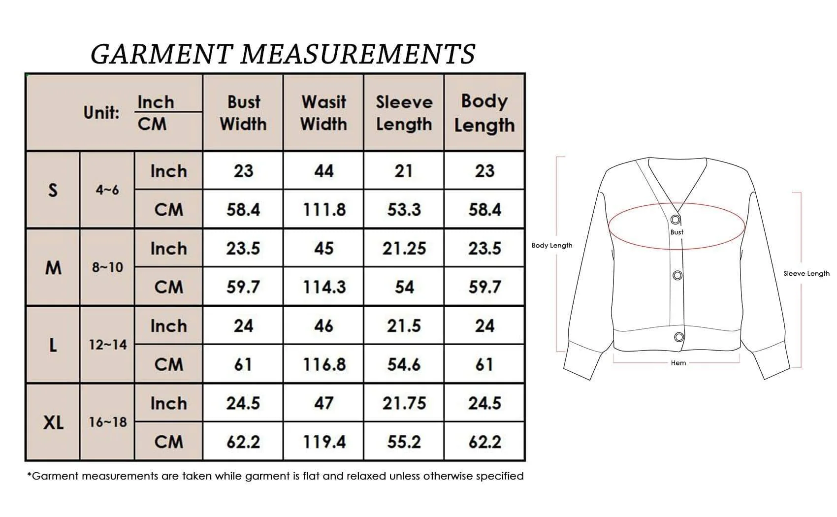 Lantern Sleeve Cardigan Button Down Open Front Knit Sweater Coat - Image 7