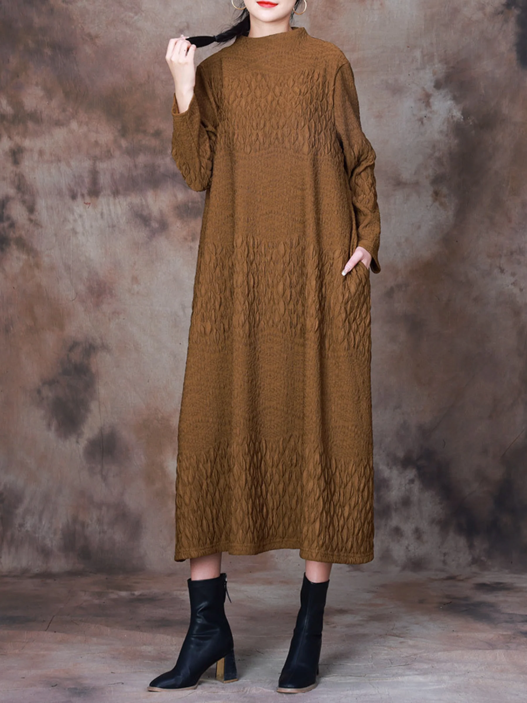 Glamorous Retro Check Pattern Midi dress - Image 3
