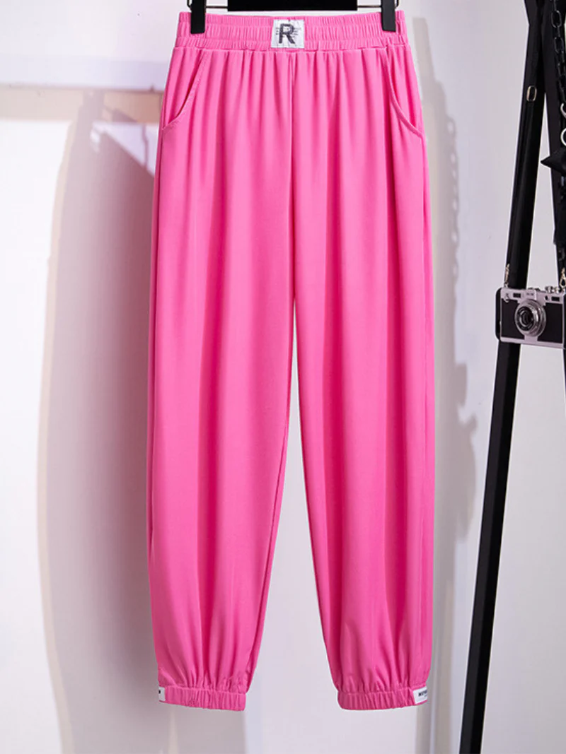 ice silk loose large size leggings trouser pants - Image 2