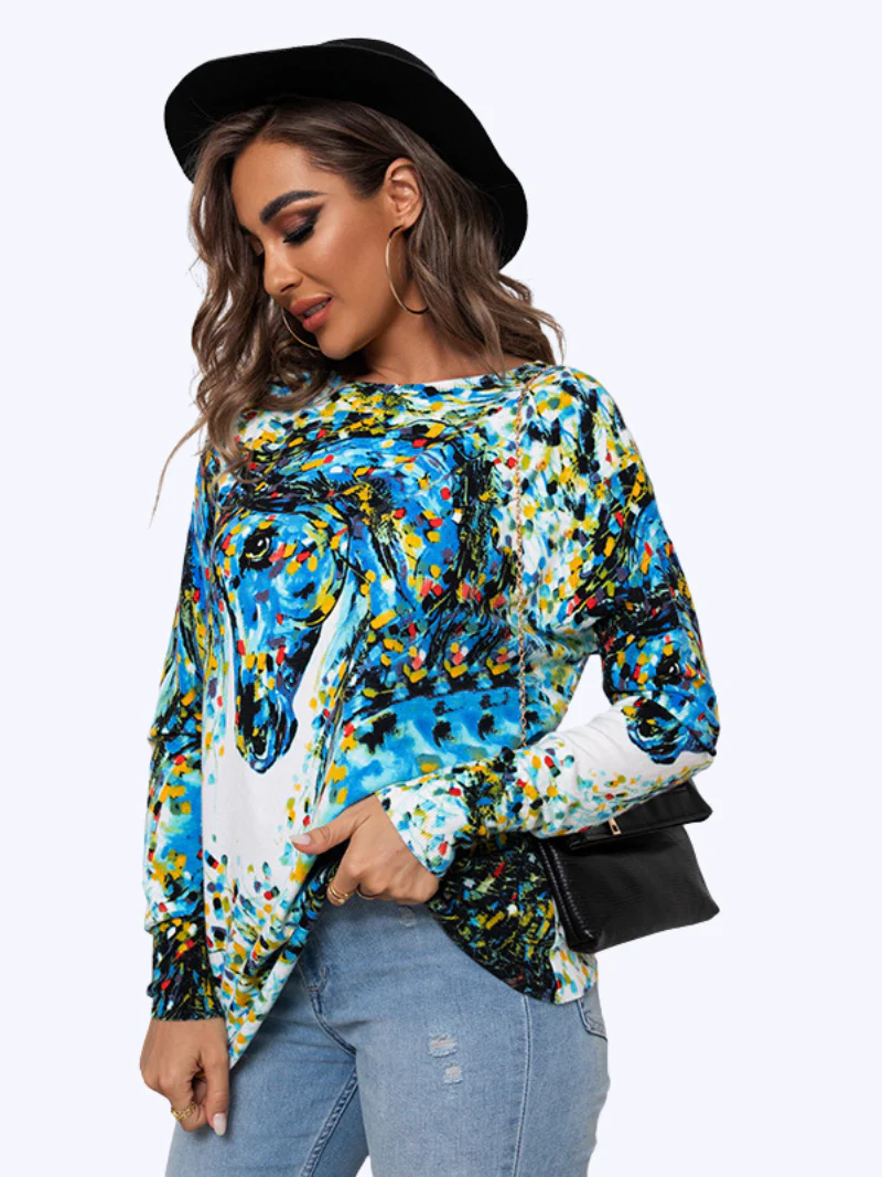 Round Neck Casual Top Dress - Image 2