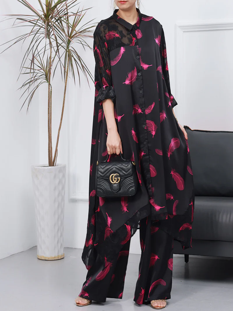 Women Cardigan Wide-leg Pants and Co-ords Dress - Image 6