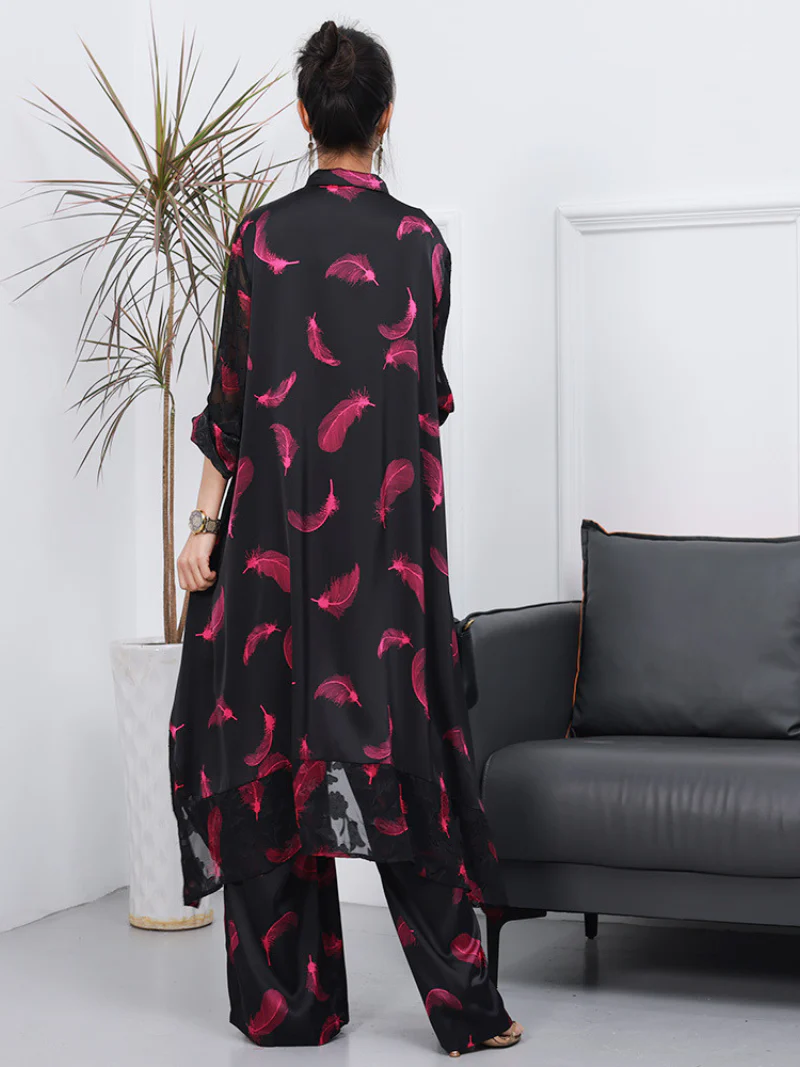 Women Cardigan Wide-leg Pants and Co-ords Dress - Image 7