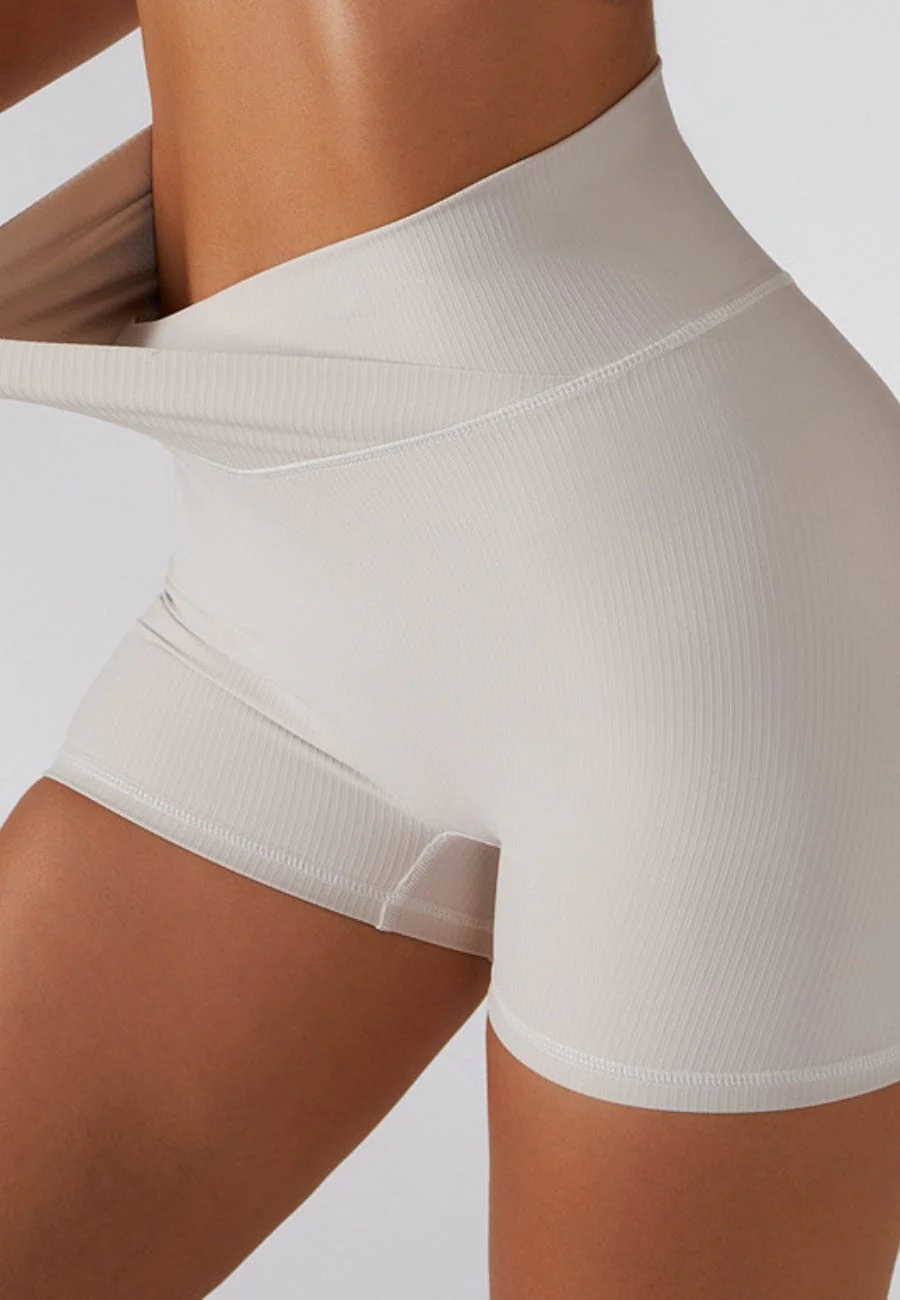 Wrap High Rise Workout Shorts - Image 10