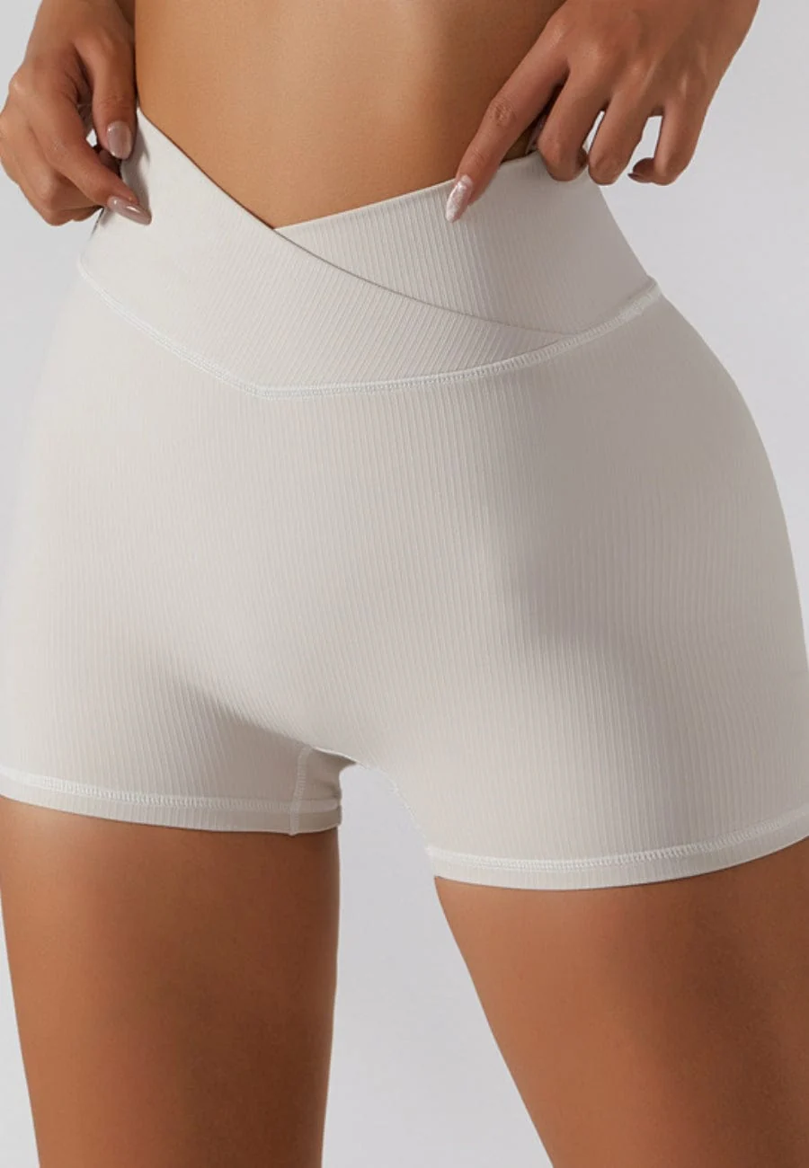 Wrap High Rise Workout Shorts - Image 13