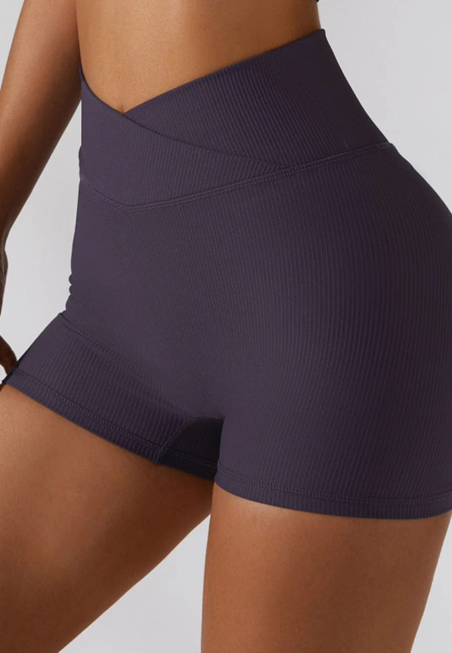 Wrap High Rise Workout Shorts - Image 16