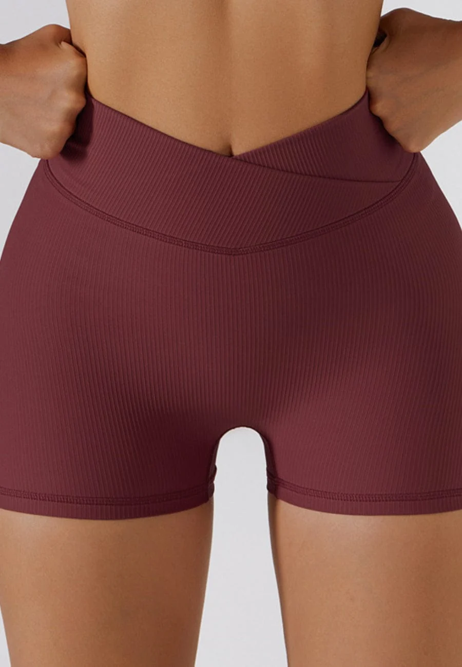 Wrap High Rise Workout Shorts - Image 18