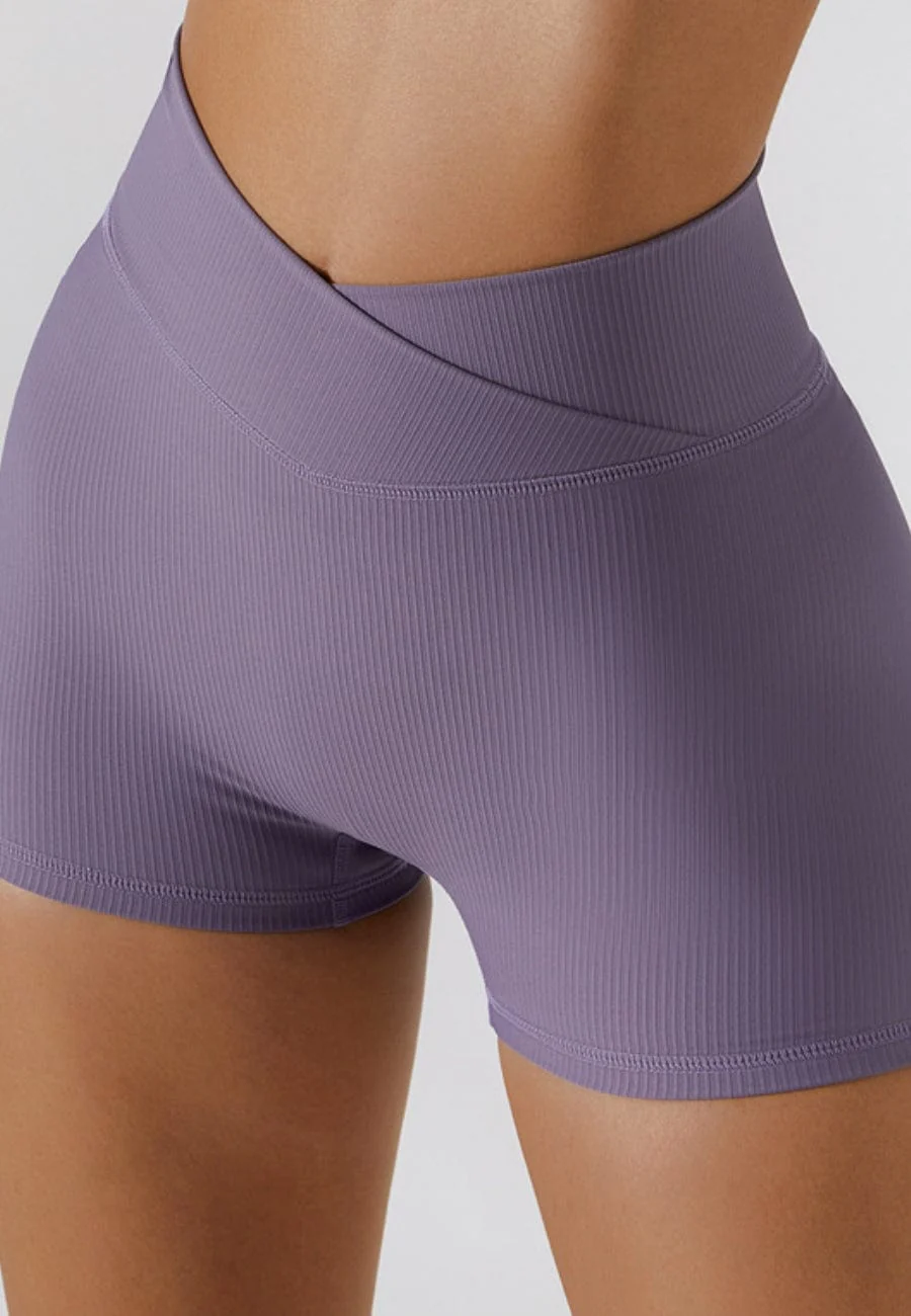 Wrap High Rise Workout Shorts - Image 7