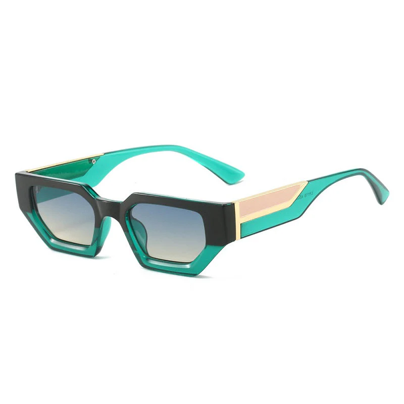 Wrap Sunglasses with Gradient Lens - Image 3