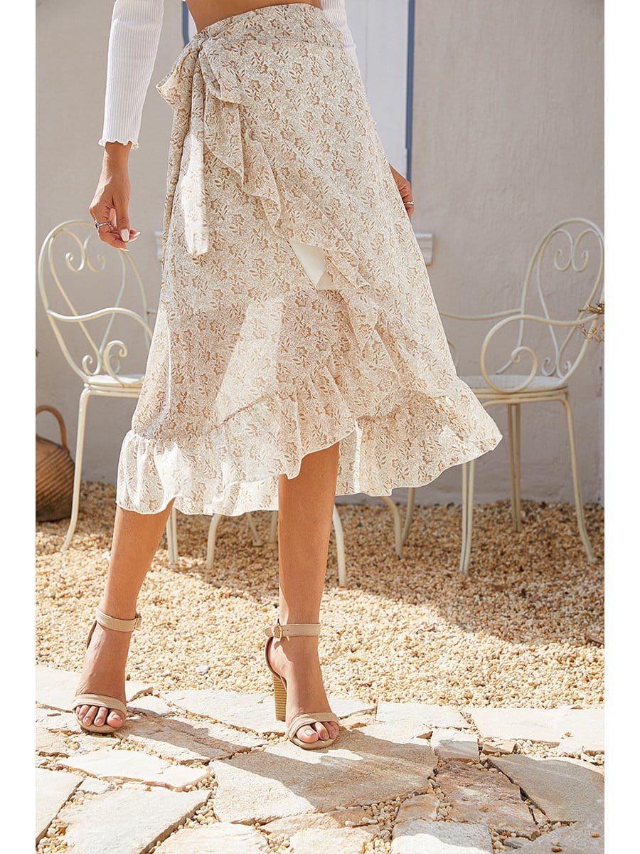 Wrap-Tie Ruffle Skirt - Image 10