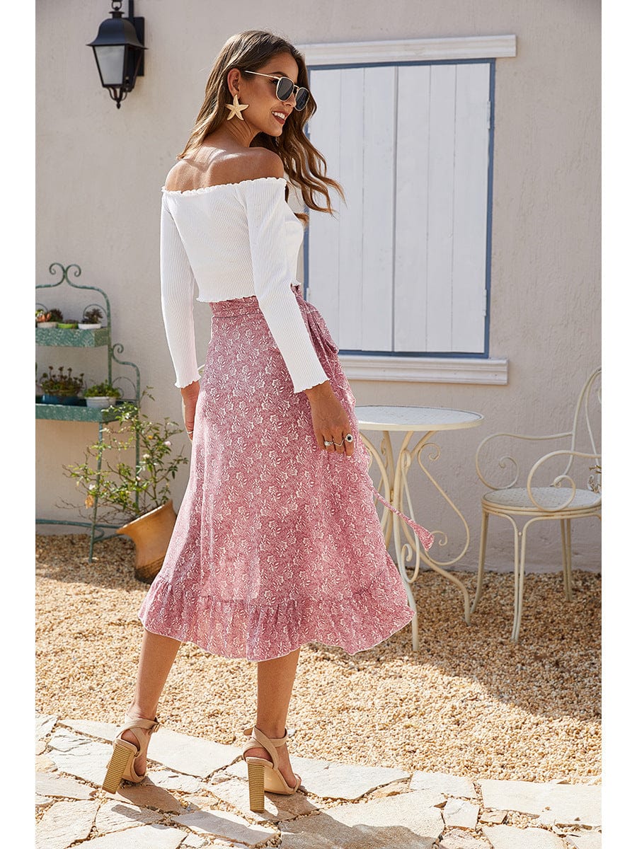 Wrap-Tie Ruffle Skirt - Image 18