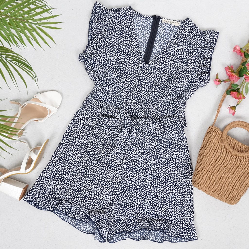 Zip Back Animal Print Romper - Image 4