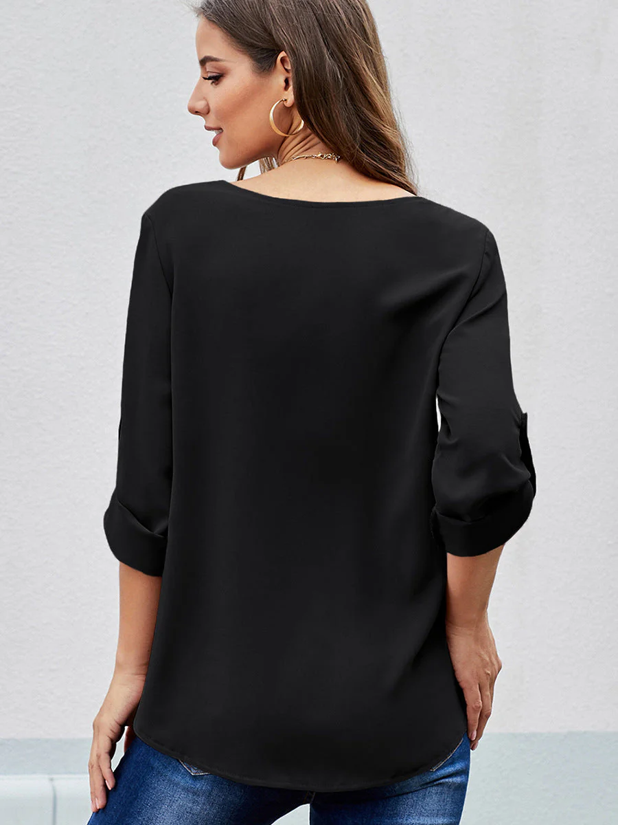 Zip Up Spring Blouse - Image 5